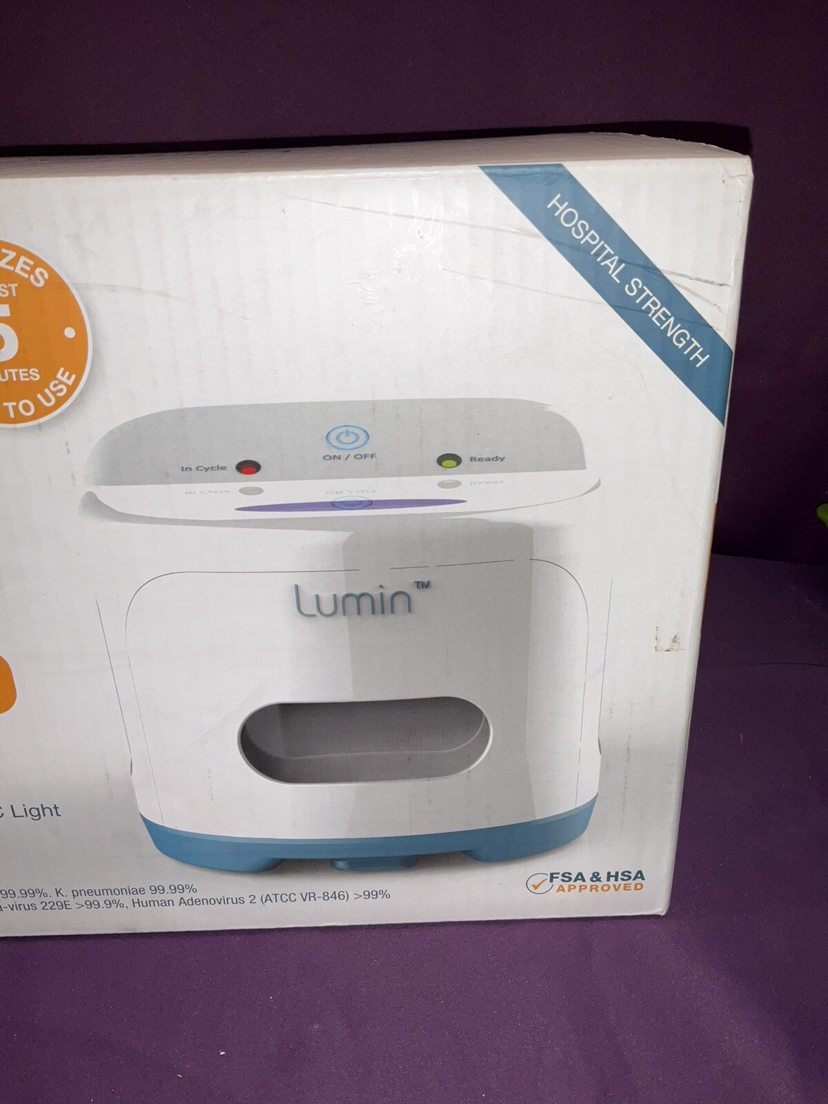 Lumin LM3000 UV Multi Purpose Sanitizer Cleaner New In Box
