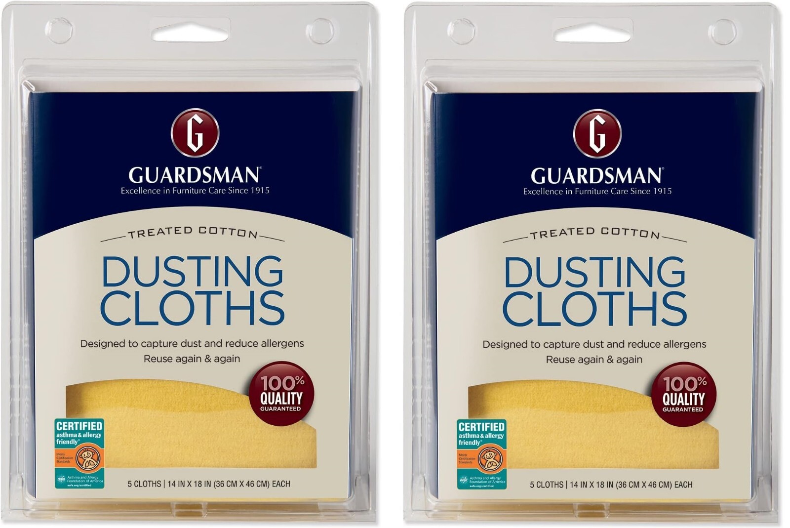 Guardsman 462700 5 pack Ultimate Cotton Reusable Lint Free Dusting Cloths (2)