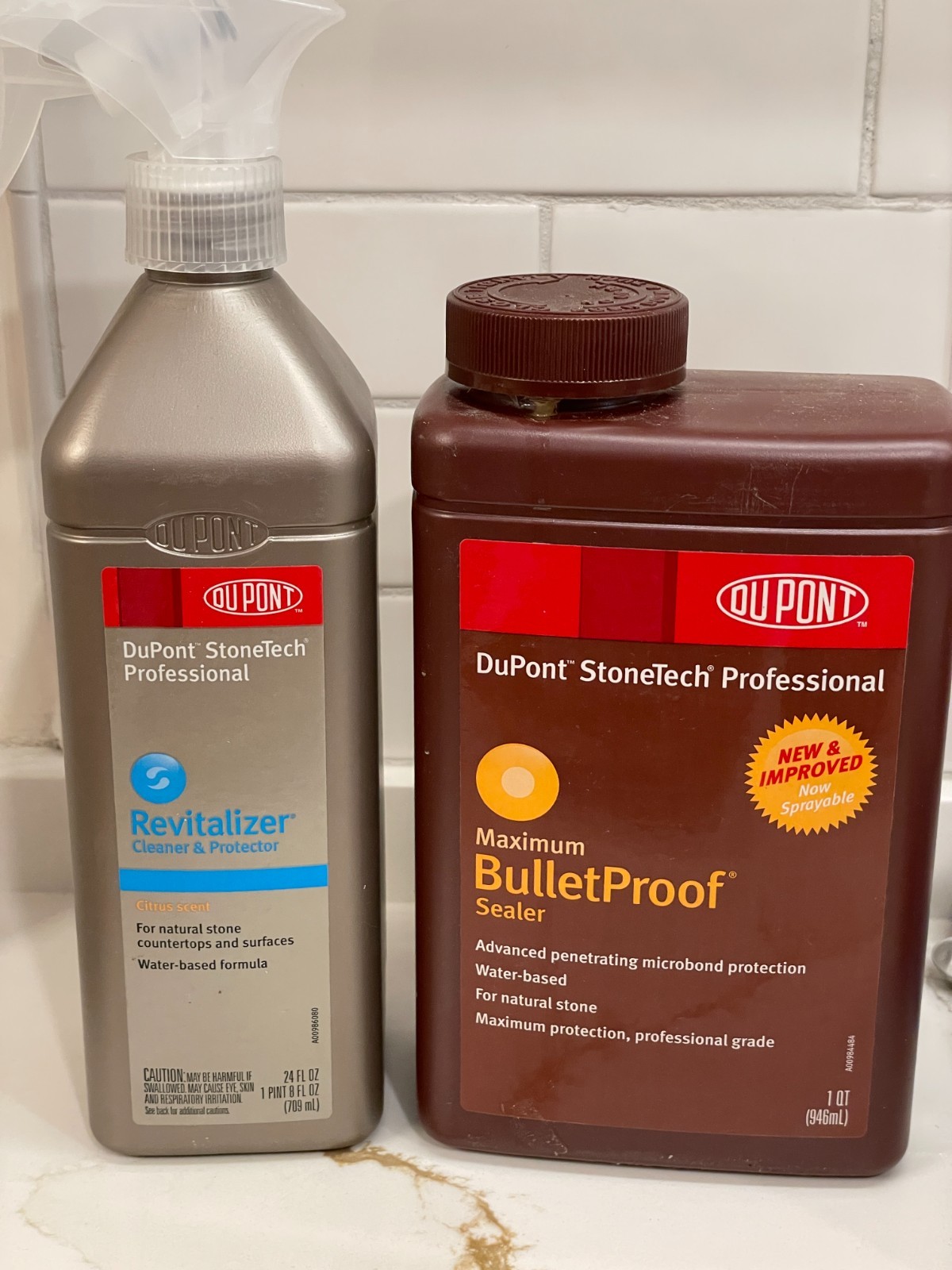 DuPont StoneTech BulletProof Stone Countertop Sealer & Revitalizer Used READ
