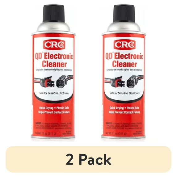 2 pack CRC Electronic Cleaner Spray Quick Dry Aerosol for Sensitive Electronics