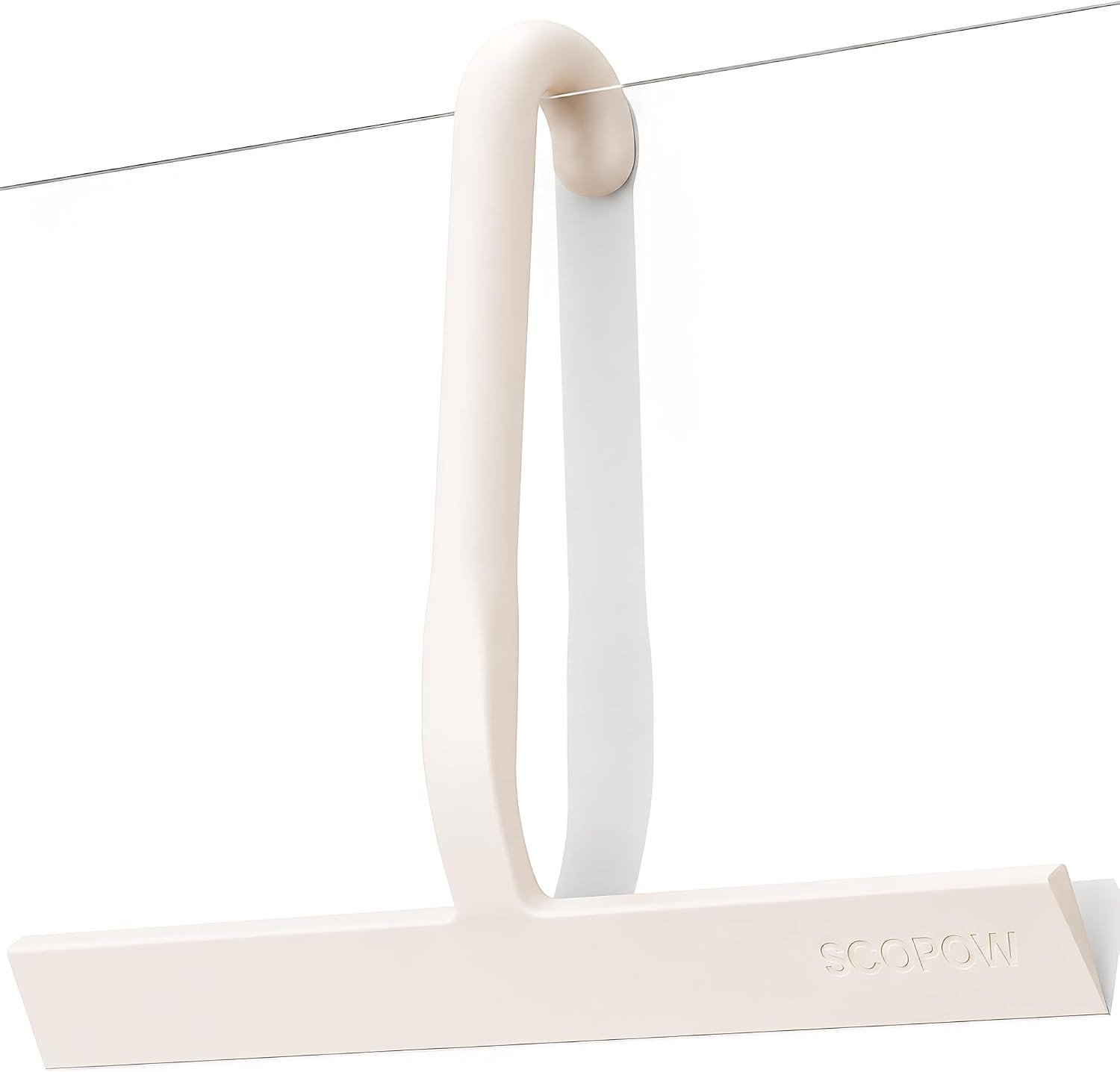 Shower Squeegee for Glass Doors – 10 Inch Bathroom Squeegee with Ergonomic round