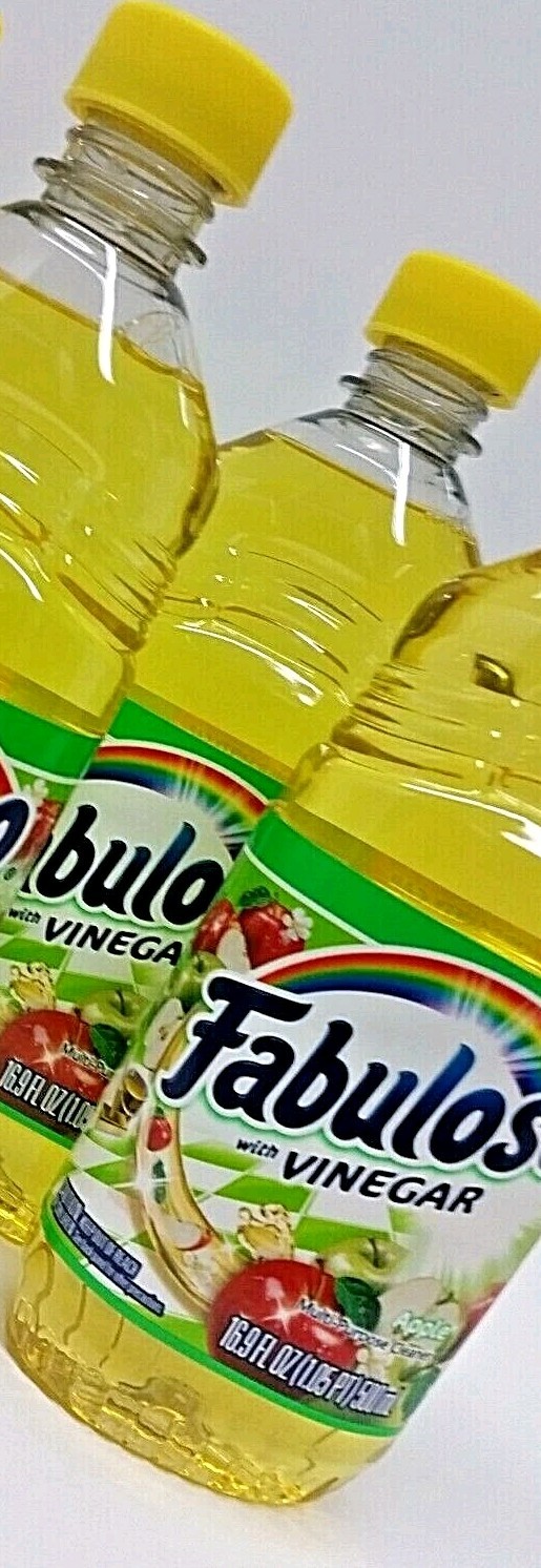 (LOT 3 Bottles) Fabuloso VINEGAR APPLE All Purpose Cleaner 16.9 oz Ea Bottle NEW