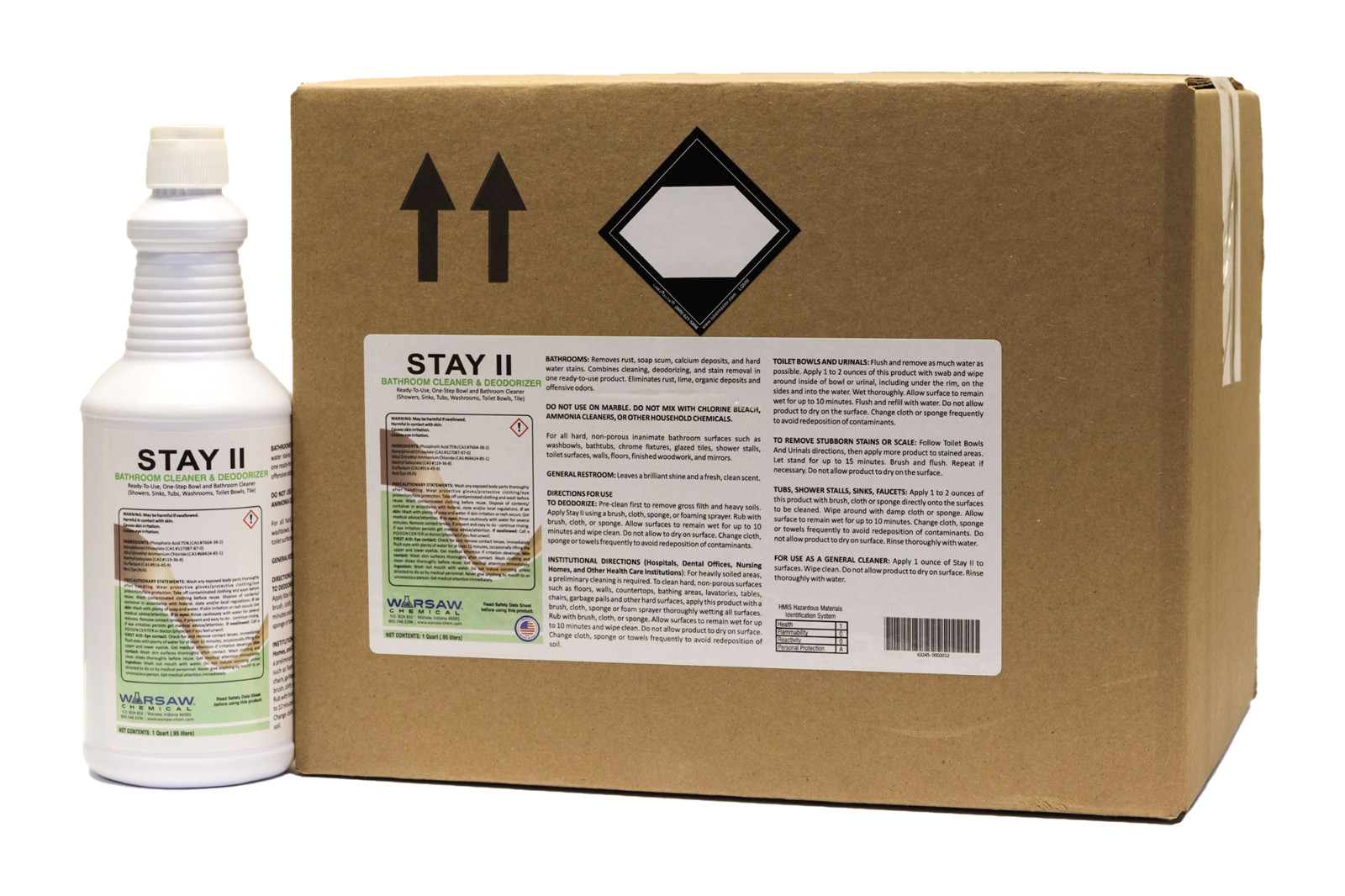 STAY-12Q Stay – All purpose Bathroom Cleaner – Quart Bottle