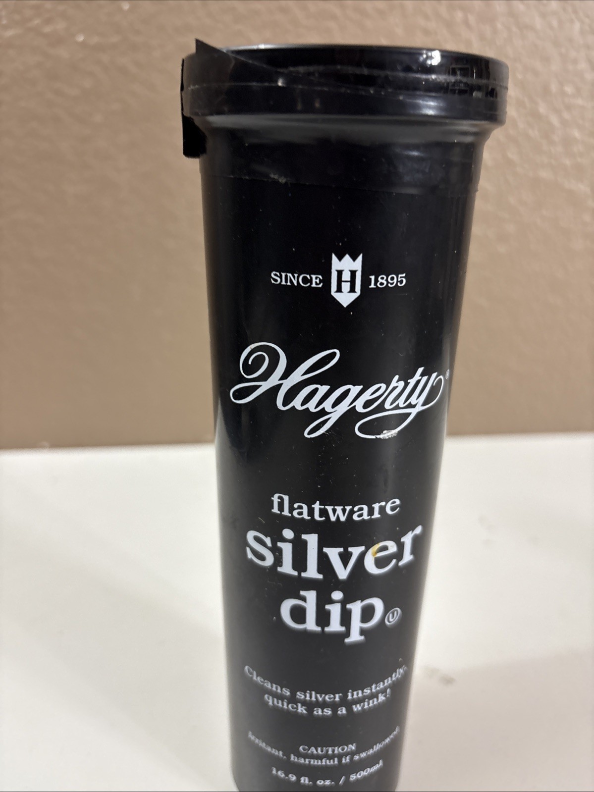 VTG Hagerty 16.9 Oz Flatware Silver Dip Cleaner Polish Basket Unscented SEALED