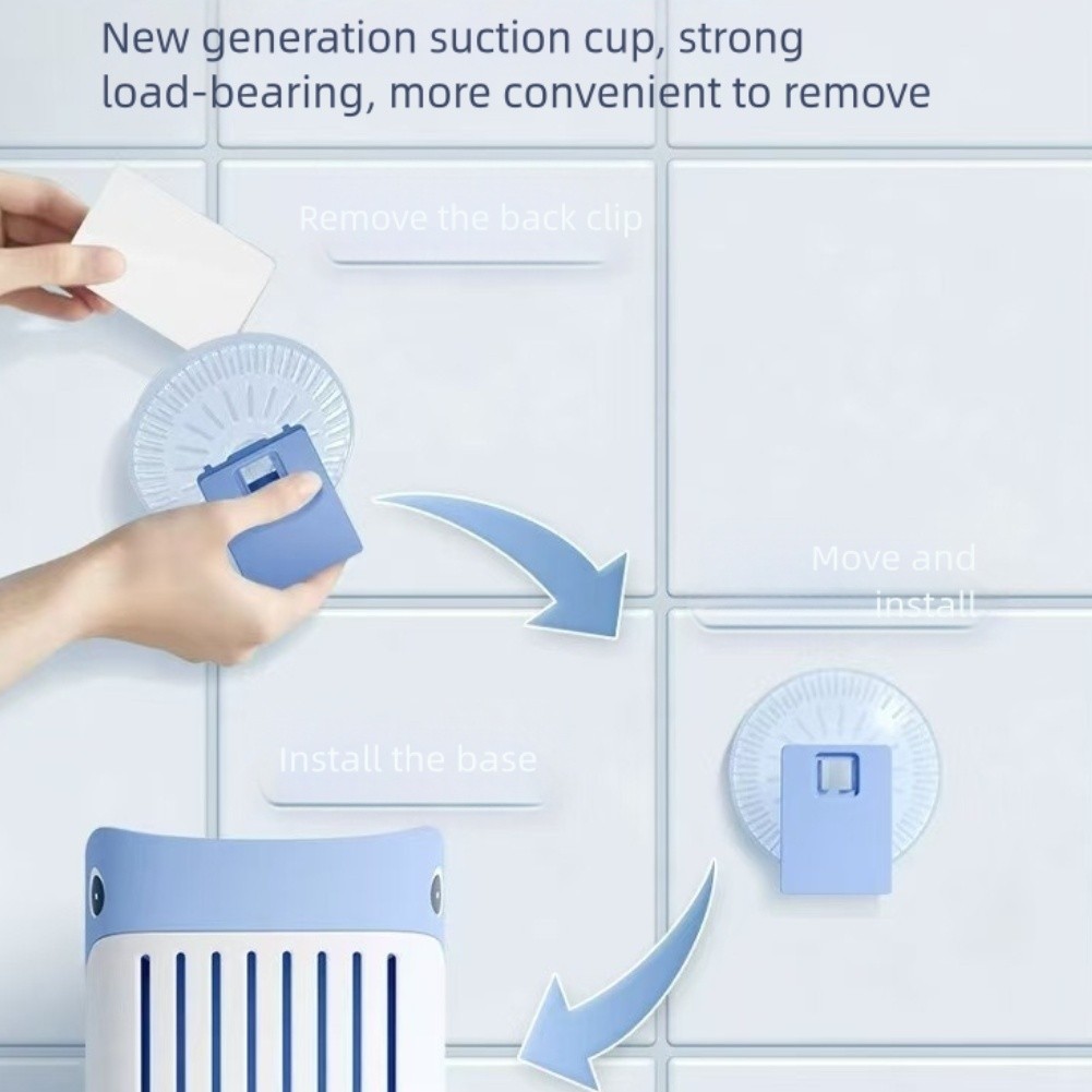 Toilet Brush with No Dead Angle Cleaning Bristles and Reliable Suction Cup Base