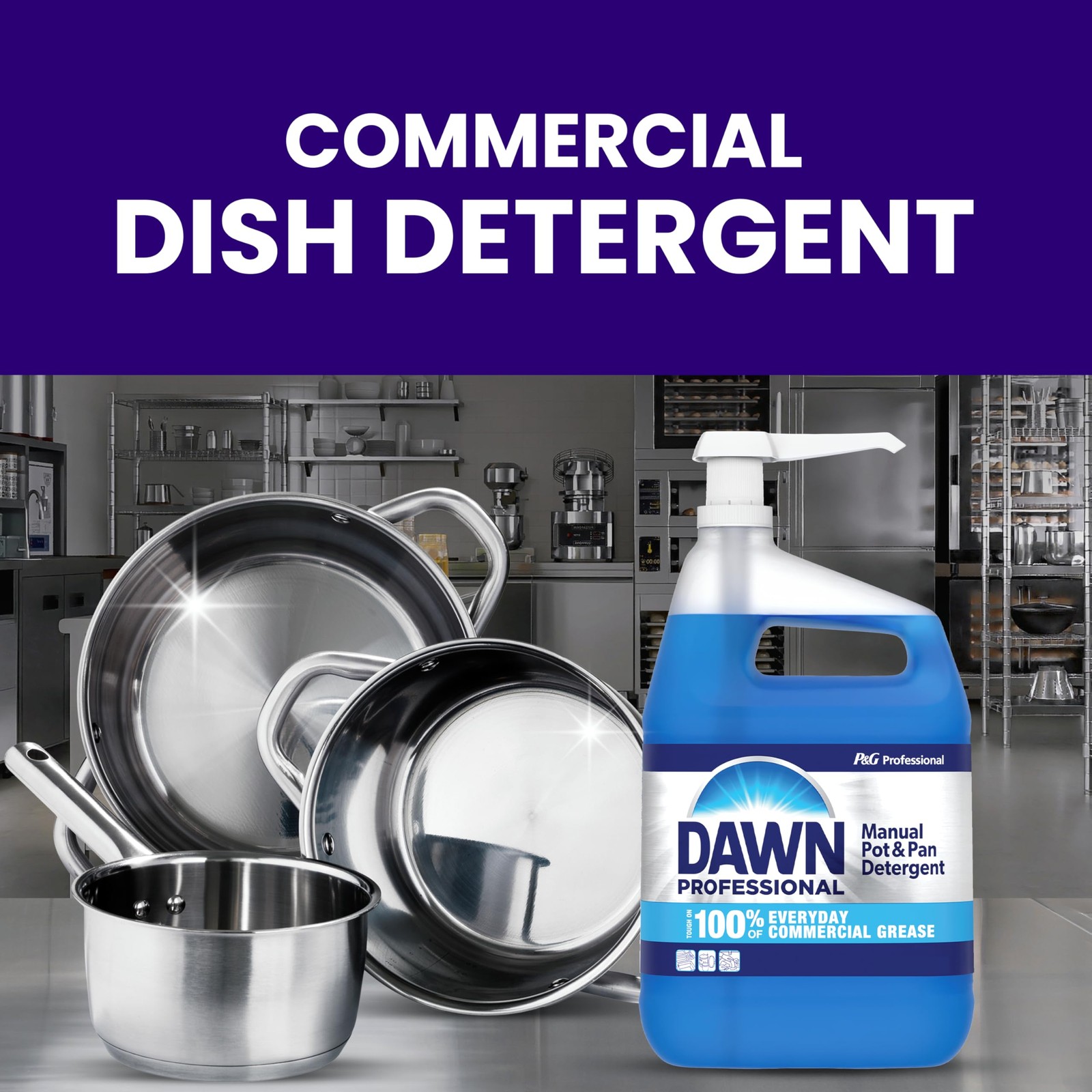 Dishwashing Liquid Soap Detergent by 640 Fl Oz (Pack of 1), stainless steel