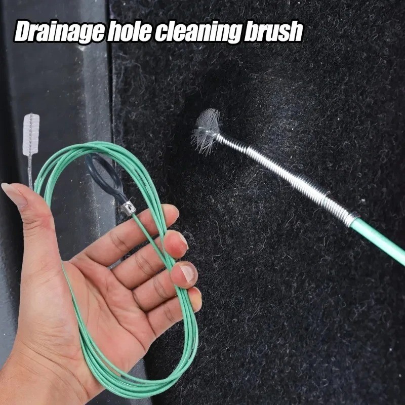 1 Pc 2.3m Car Drain Unclogger Cleaning Brush Long Hose Pipe Tool Cleaner