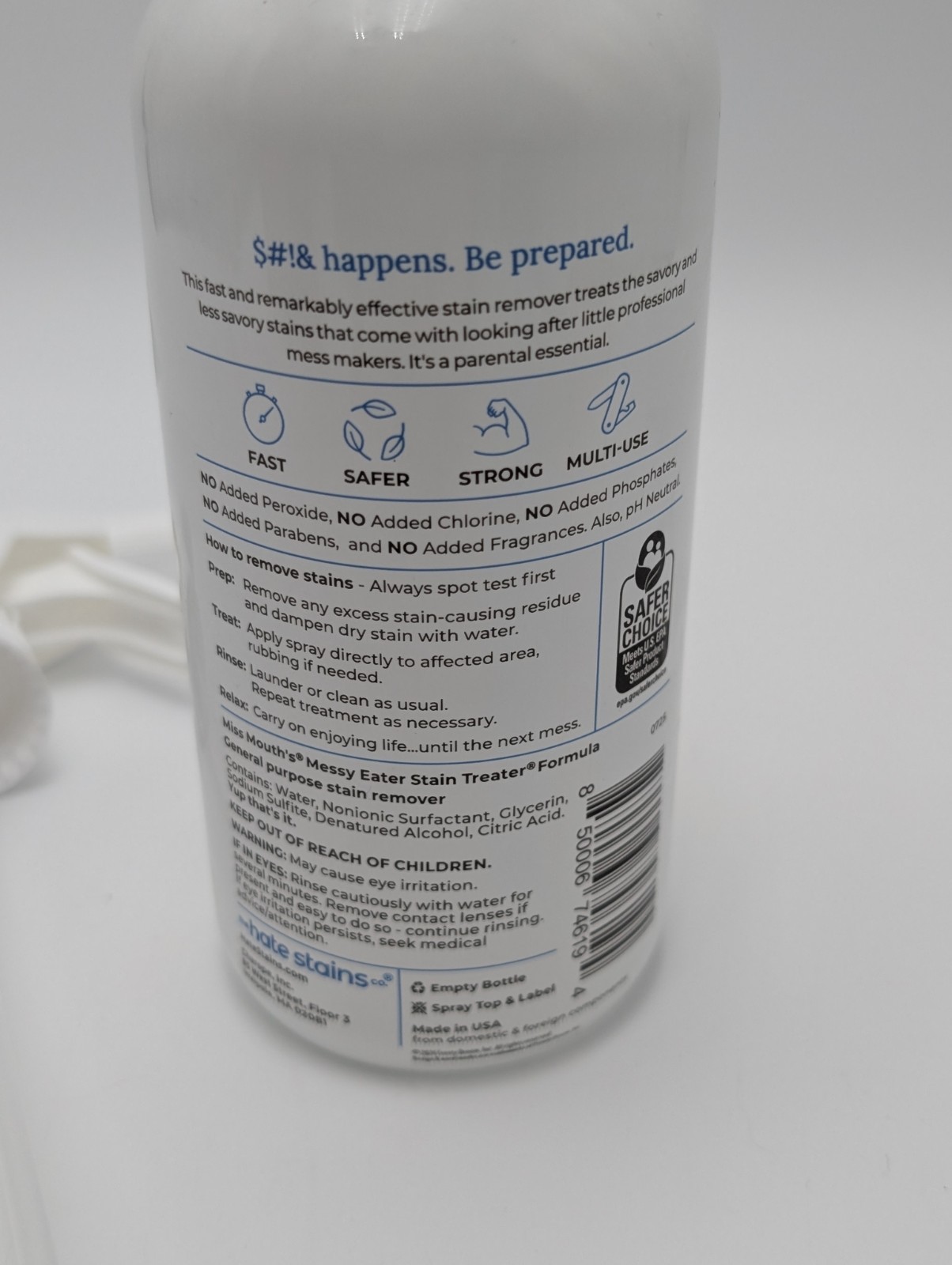 Miss Mouth’s Messy Eater Stain Treater Spray – 16oz Stain Remover Fast Effective