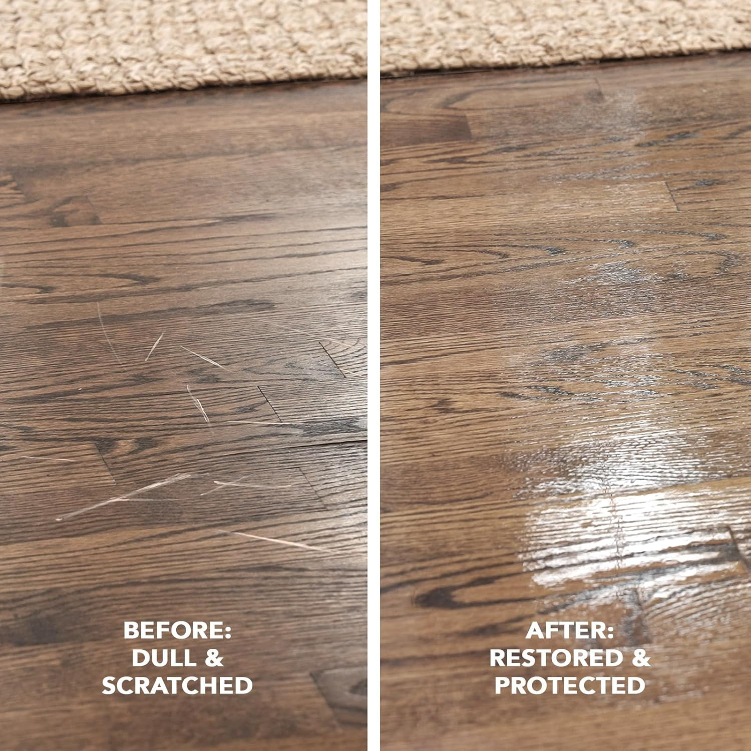 Wood Floor Polish and Restorer 32 Oz Bundle – High-Traffic Hardwood Floor, Natur