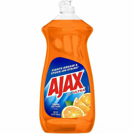 Ajax 144678 Dish Soap, Bottle, 28 Oz, Orange, Liquid, Pk9