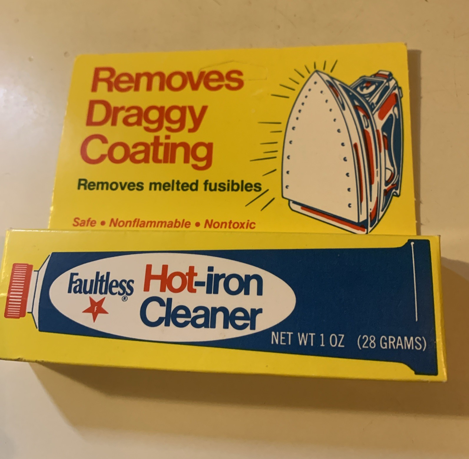 Faultless Starch Hot Iron Cleaner 1oz 28 Grams Removes Draggy Coating Made in US