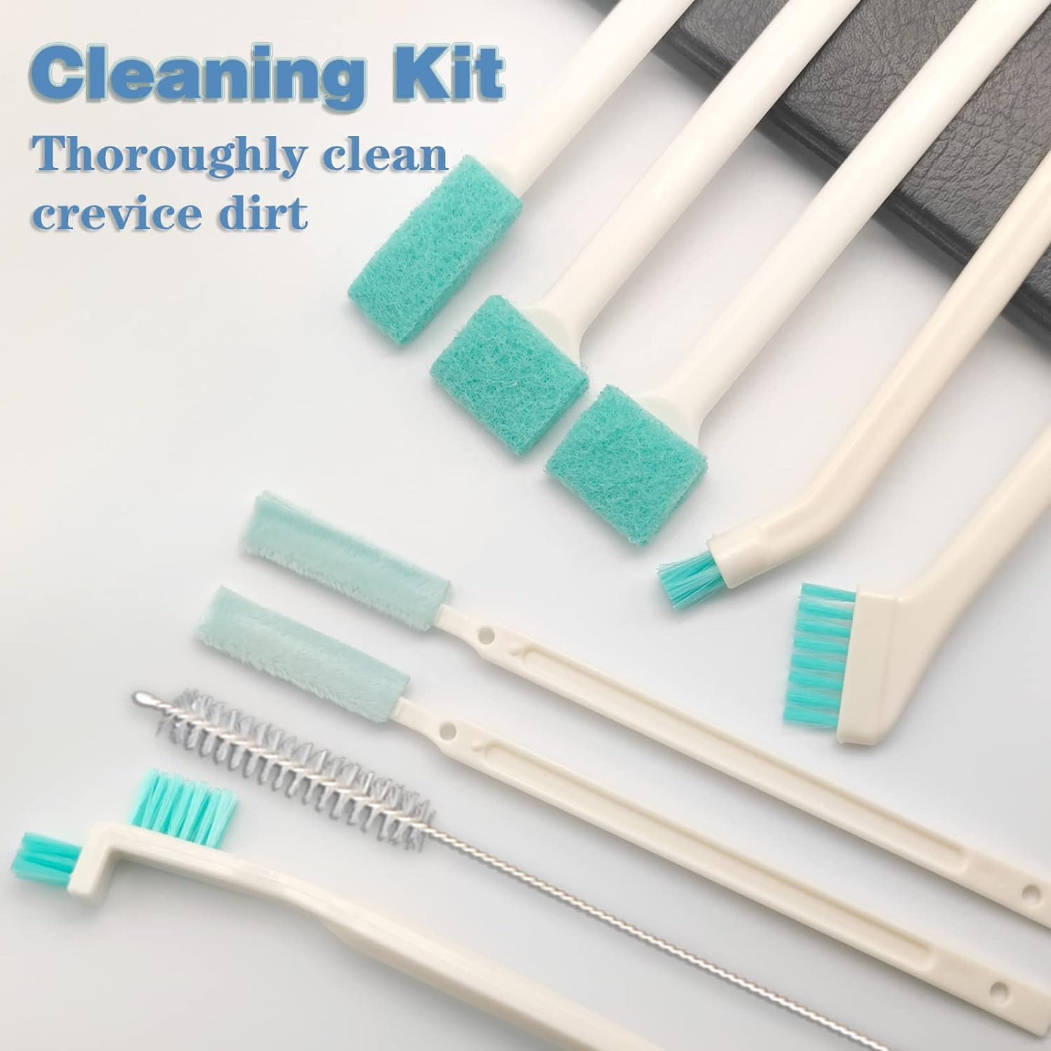 Small Household Cleaning Brushes by ELEMGULY,18 Pcs Crevice Brush for Hole, Gap,