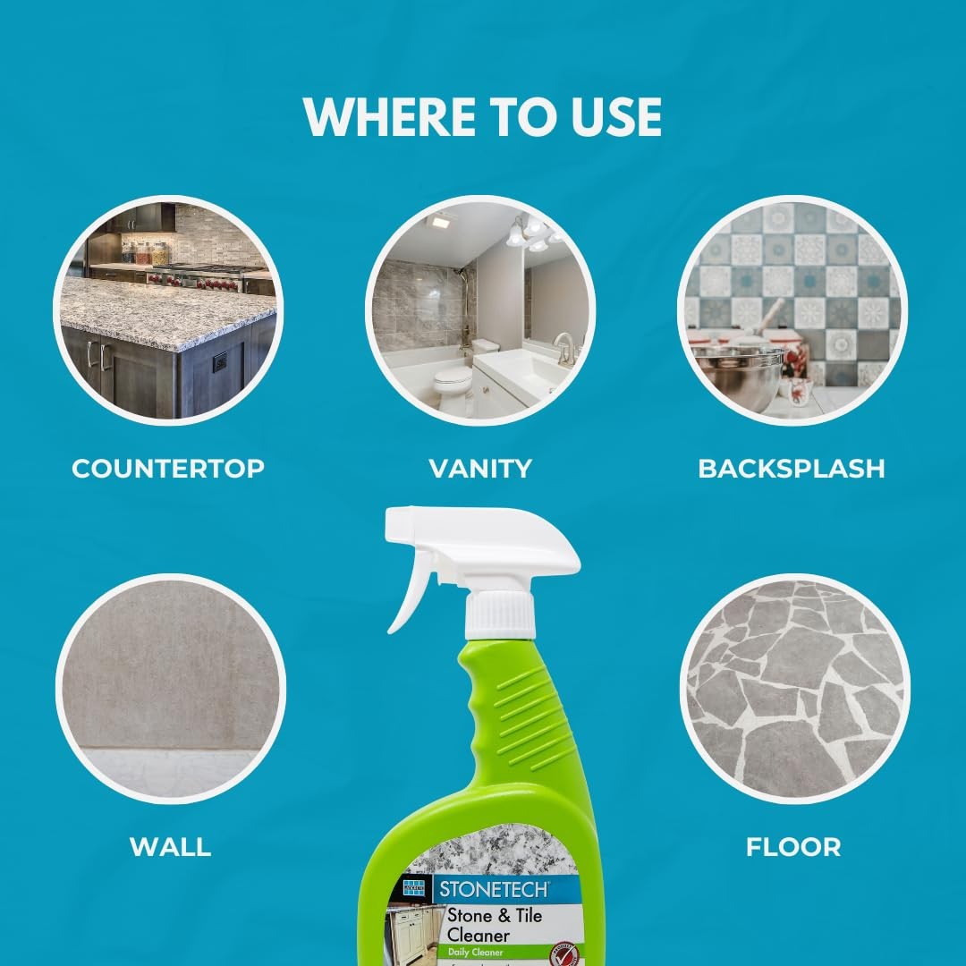 STONETECH Stone & Tile Cleaner, 24OZ (709ML) Spray Bottle