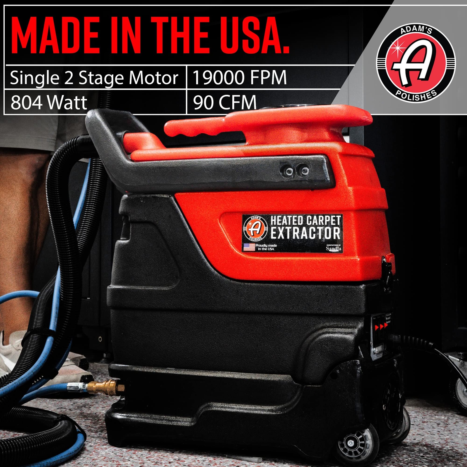 HEATED CARPET EXTRACTOR POWERFUL 200 DEGREE SPOT AND UPHOLSTERY CLEANER CLEAR HE