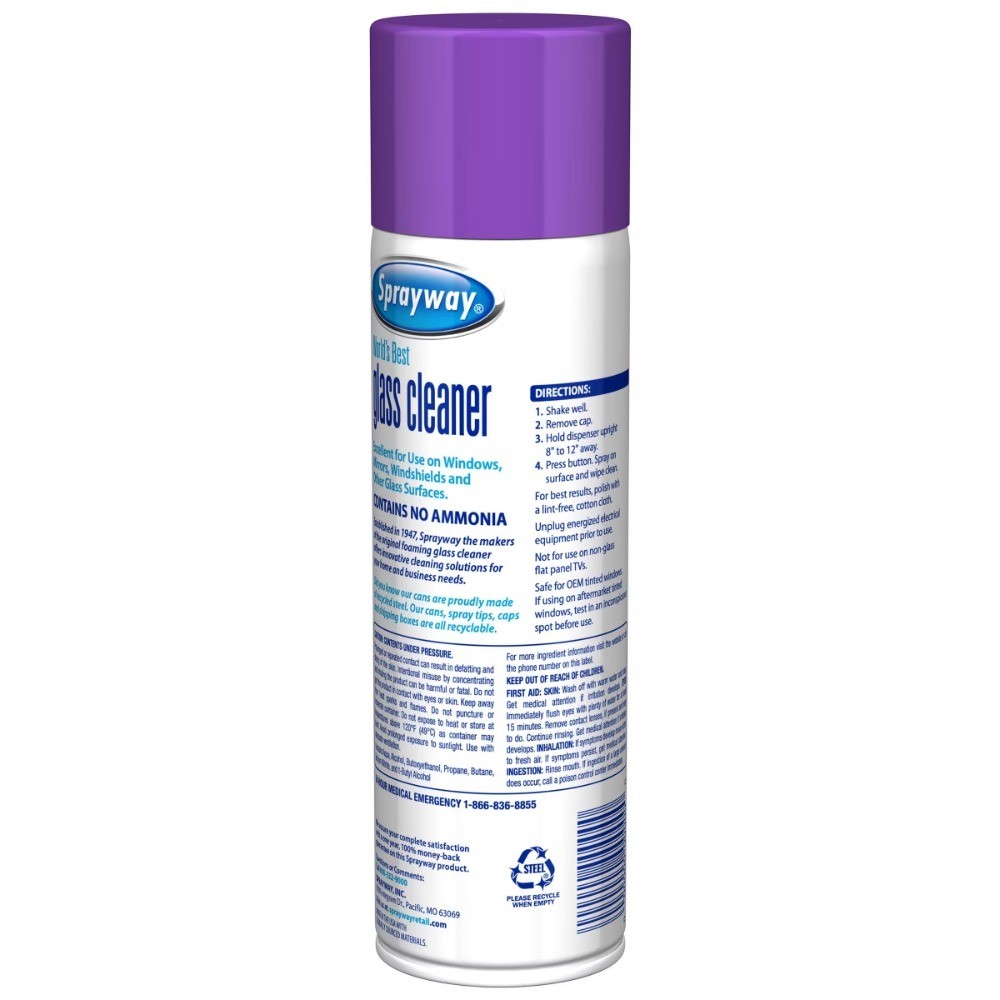 Sprayway Lavender Glass Cleaner 19oz, Ammonia-Free