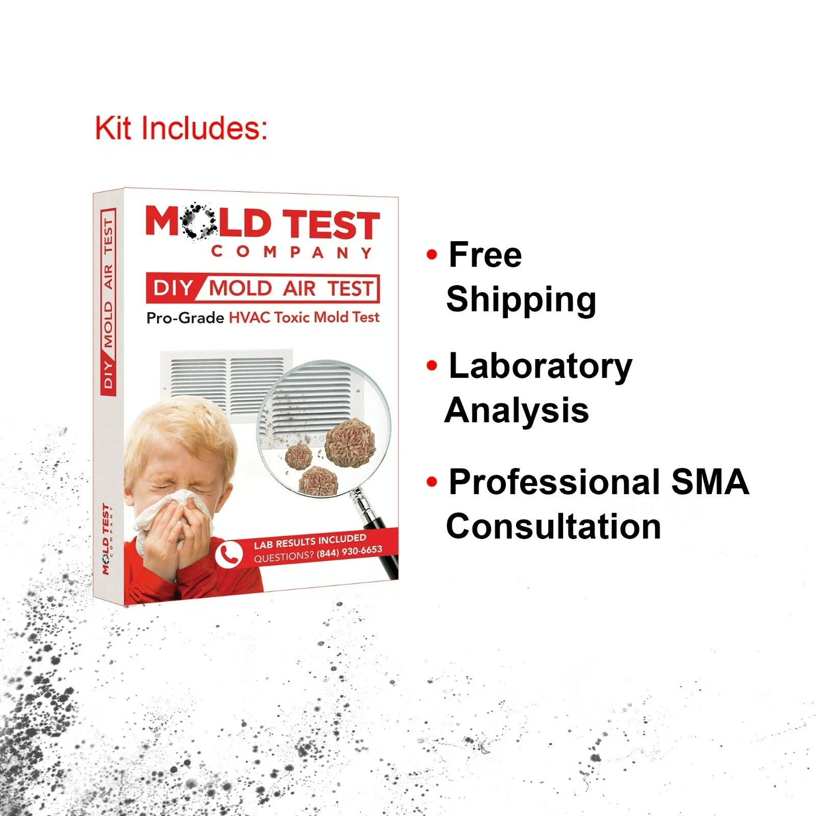 DIY HVAC Mold Test Kit | Tests up to 10 Locations for Air Mold and Toxins