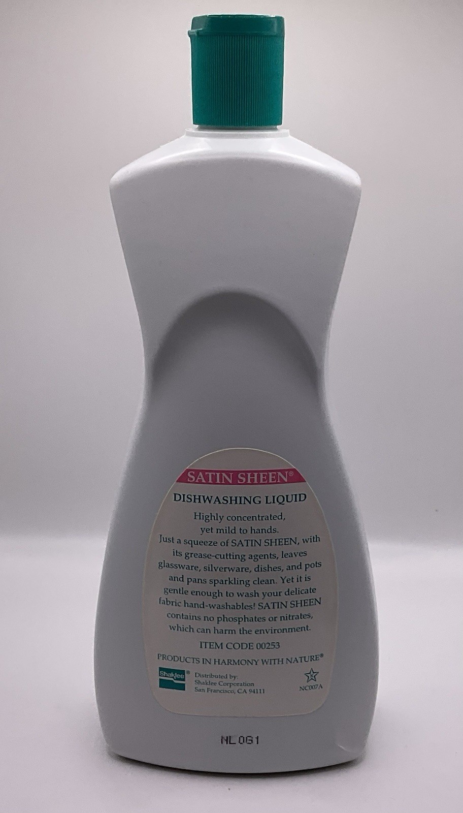 Shaklee Satin Sheen Dishwashing Liquid 650ml Sealed