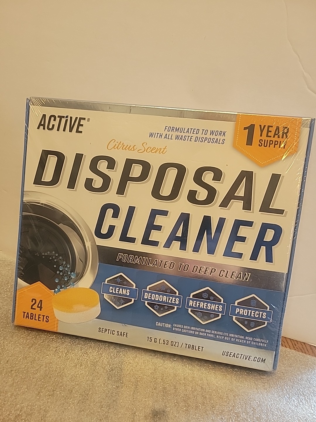 Active Garbage Disposal Cleaner Deodorizer Tablets 24 Tablets Citrus Scent