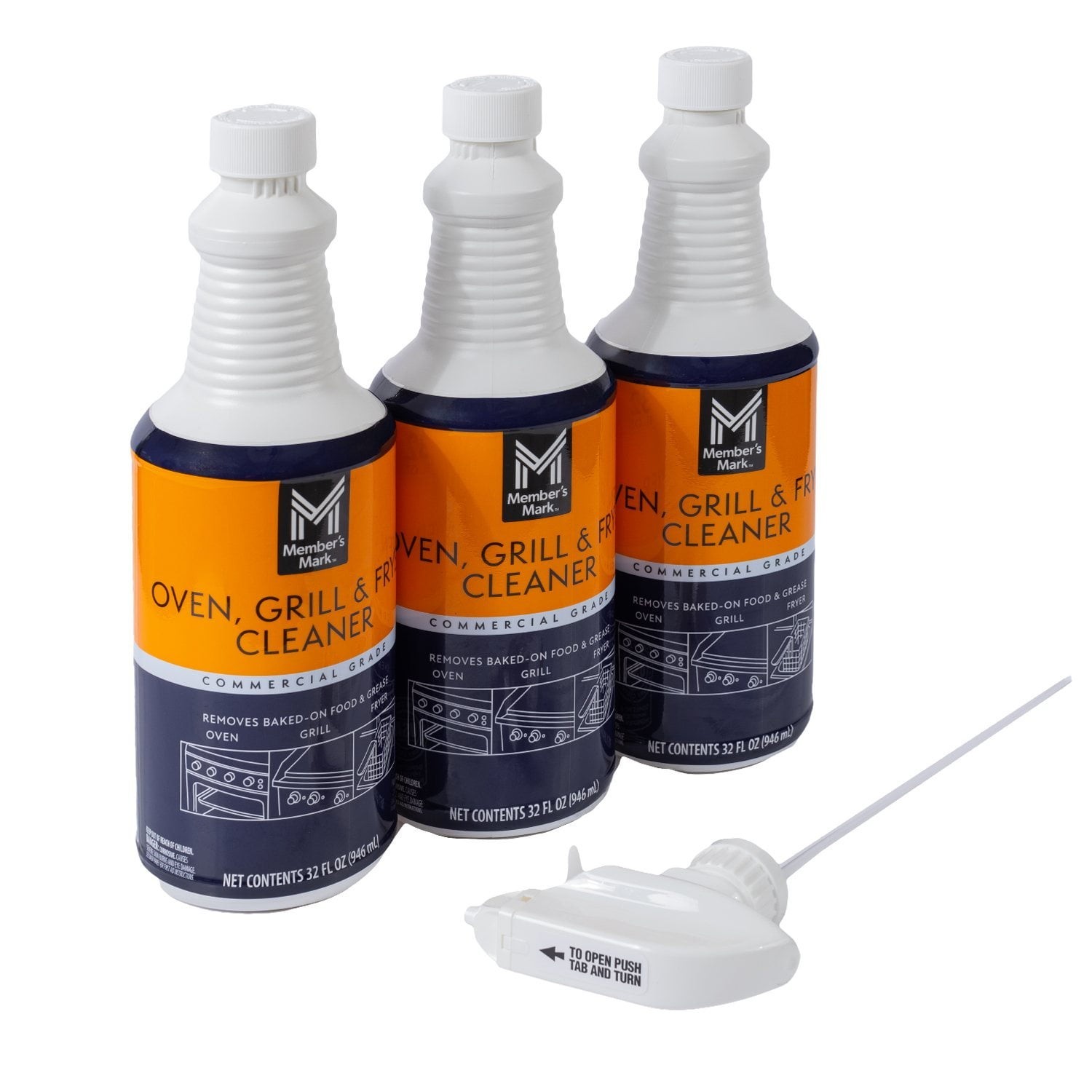 Member’s Mark Commercial Oven Grill and Fryer Surface Cleaner, 32oz – 6 Pack