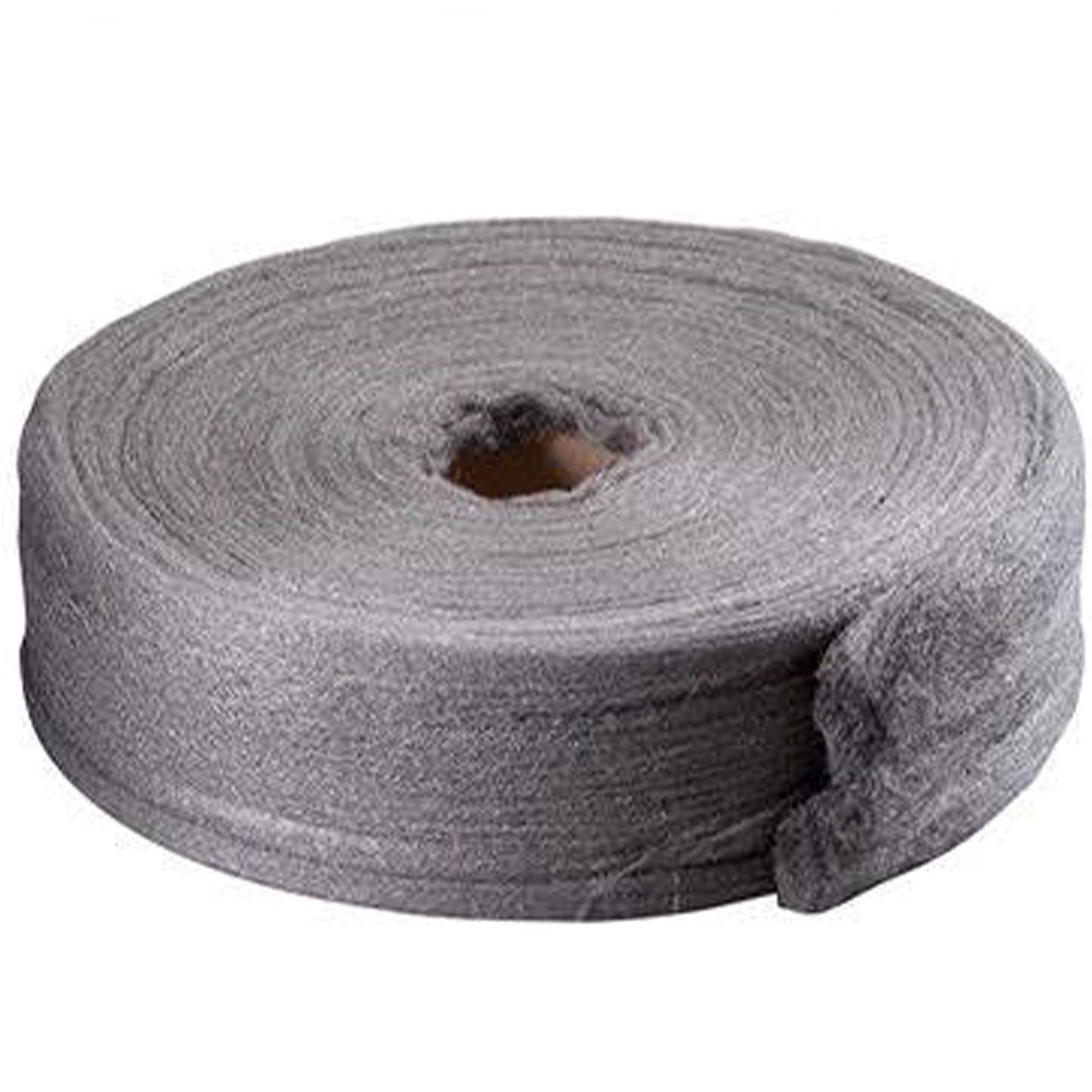 5lb Grade 0000 Steel Wool Roll for Cleaning, Rust Removal, Wood & Metal Buffing