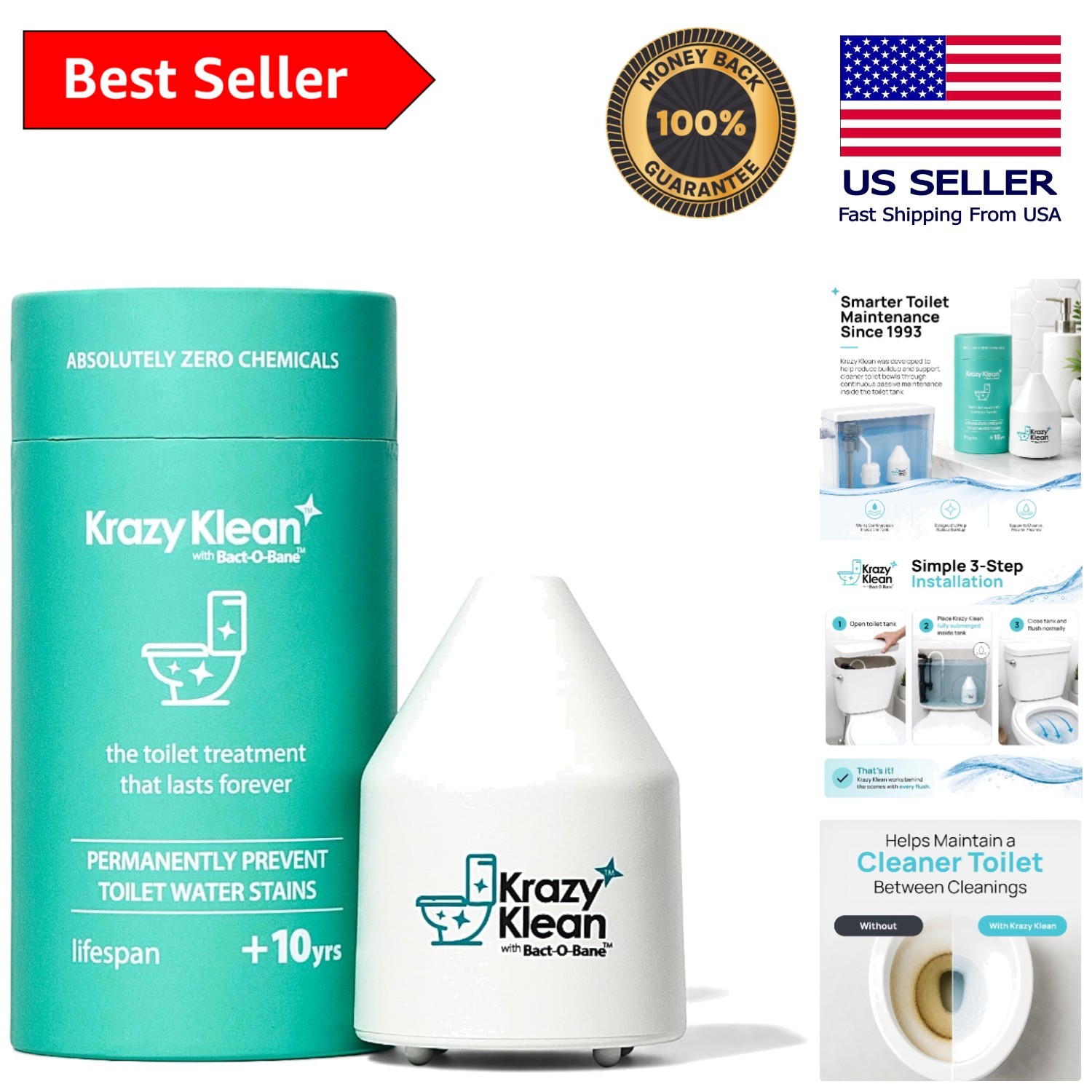 Toilet Tank Cleaner with Continuous Flush – Maintain a Cleaner Bowl Effortlessly
