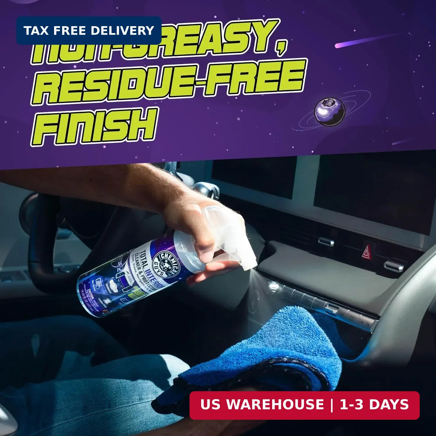 Chemical Guys Total Interior Cleaner & Protectant – (16 oz) All-in-One Car Inter