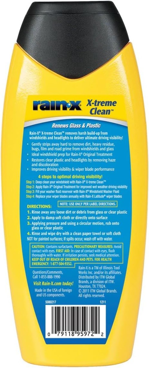 X-treme Clean Glass Cleaner – Streak-Free Formula for Ultimate Clarity, 12 fl oz