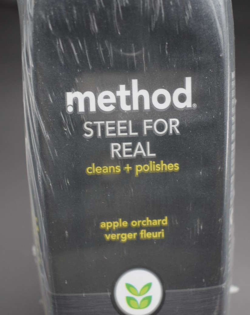 Method 12fl. oz (lot of 3) ~ Steel For Real ~ Cleans & Polishes No Streaking