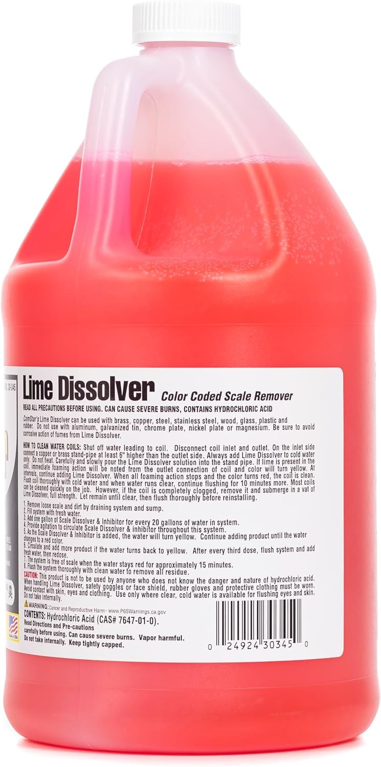 ComStar Lime Dissolver & Scale Remover 1 Gal Industrial Descaler Cleaner
