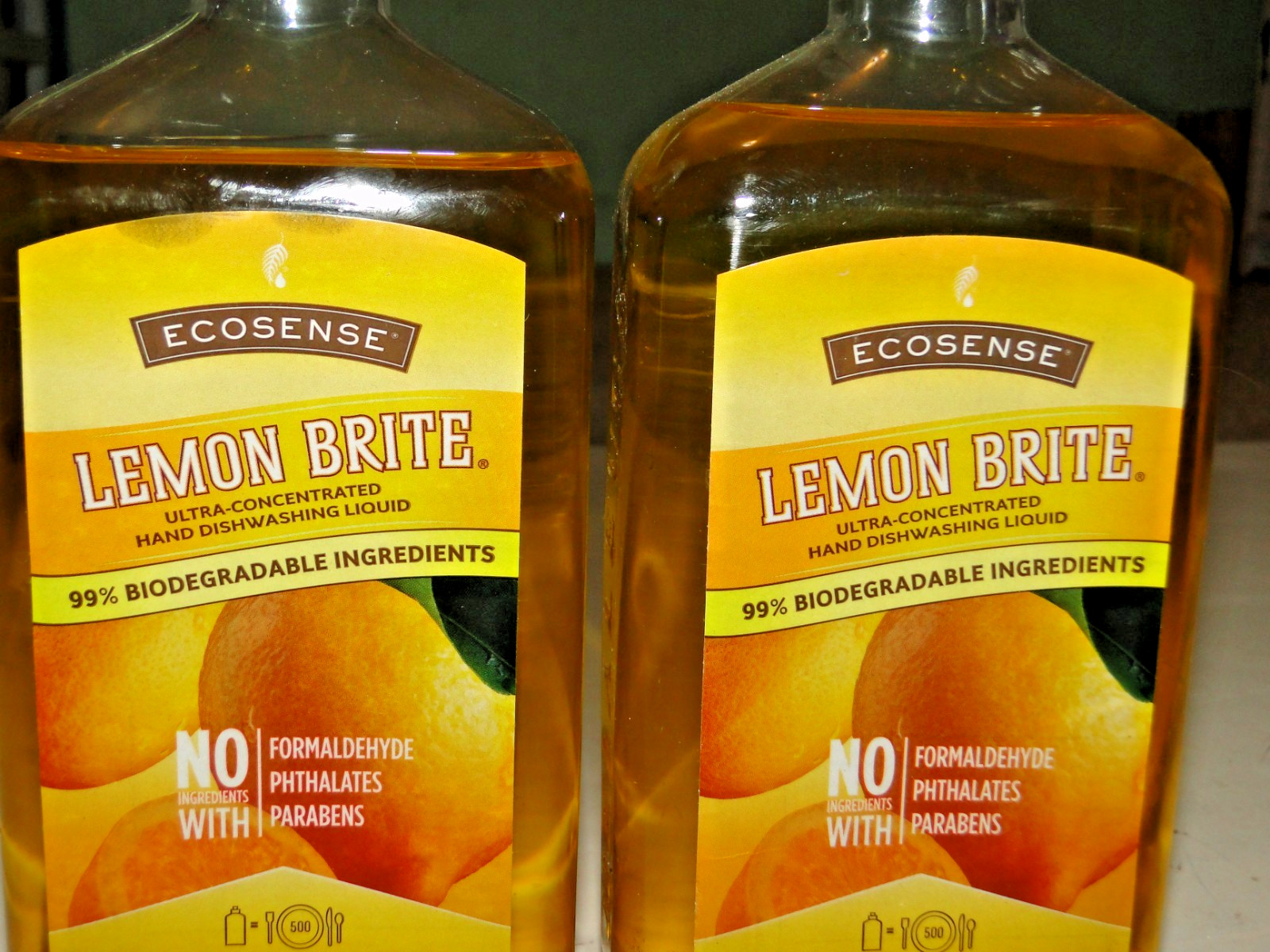 2 MELALEUCA LEMON BRITE CONCENTRATED DISHWASHING LIQUID 16 OZ EACH
