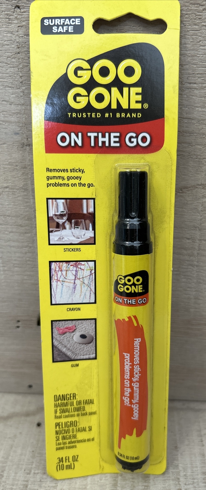 Goo Gone On The Go Pen 0.34 Oz Adhesive Removes Stickers Price Tags & Scuffs (V)