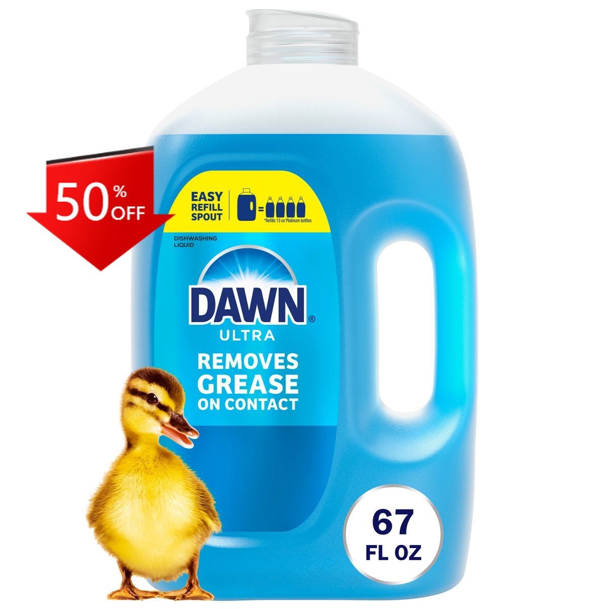 Dawn Original Ultra Dish Soap Refills – 67 fl oz: Removes Grease, Multi-Surface