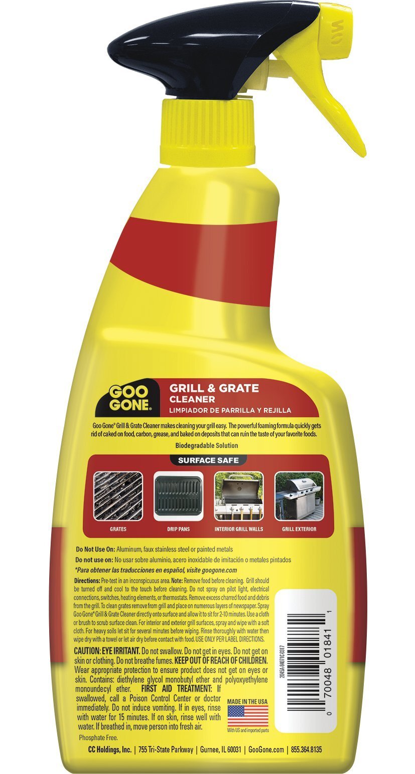 Goo Gone Grill and Smoker Cleaner Super Strength Gel 24 Fl Oz Pack of 2