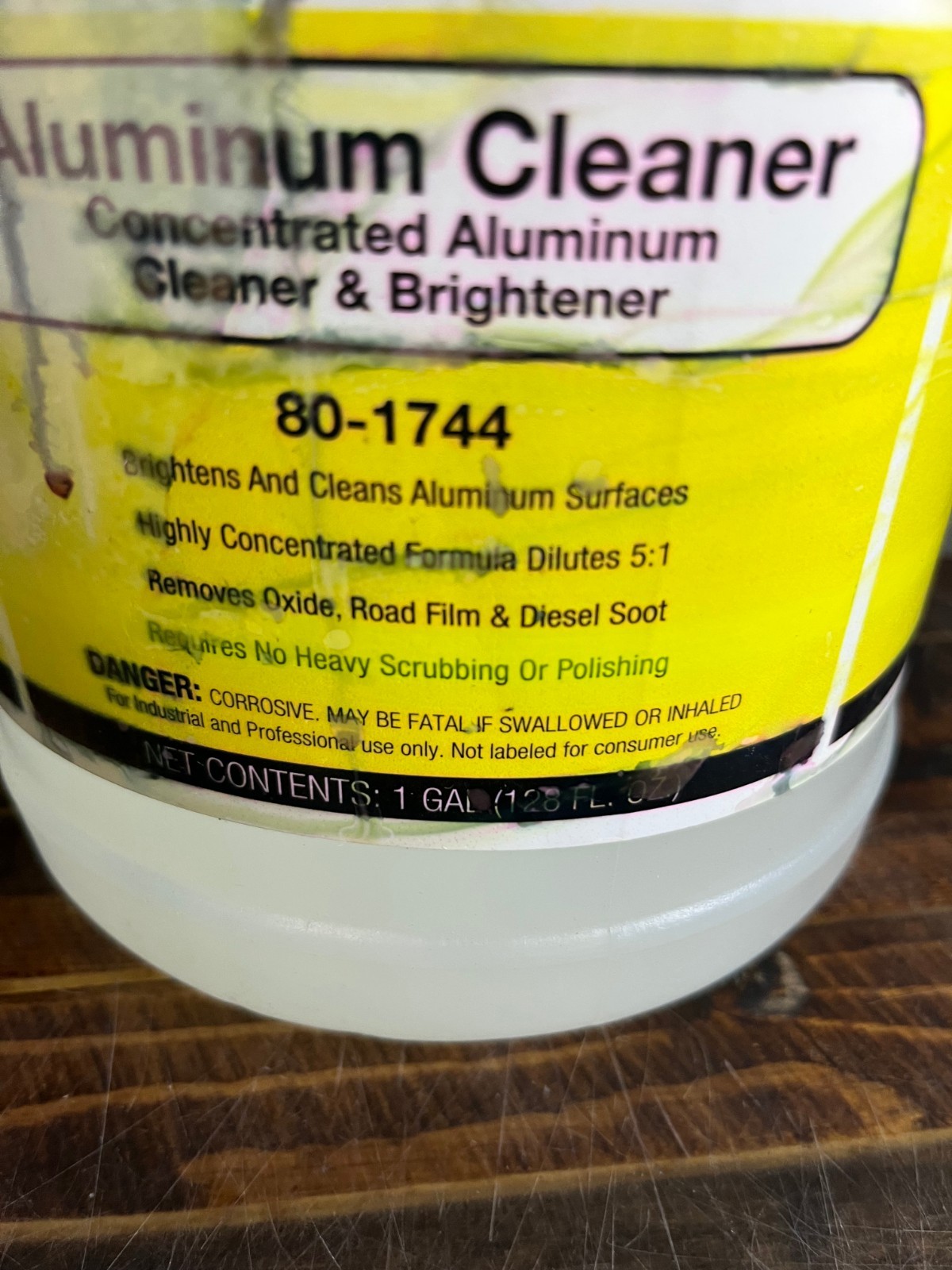 Kimball Midwest Aluminum Cleaner Brightener Concentrated Formula 80-1744 1gallon