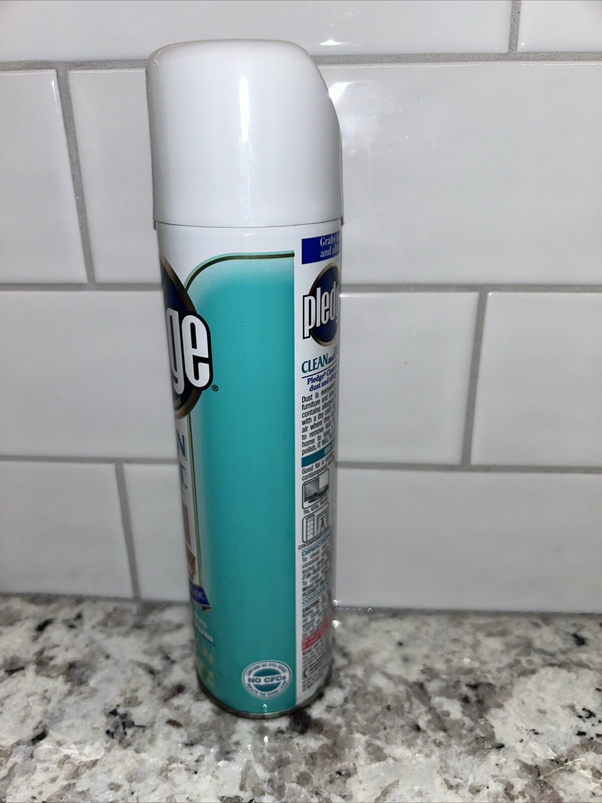 Pledge Clean & Dust Spray VINTAGE 1998 Discontinued Anti-Static No Wax Citrus