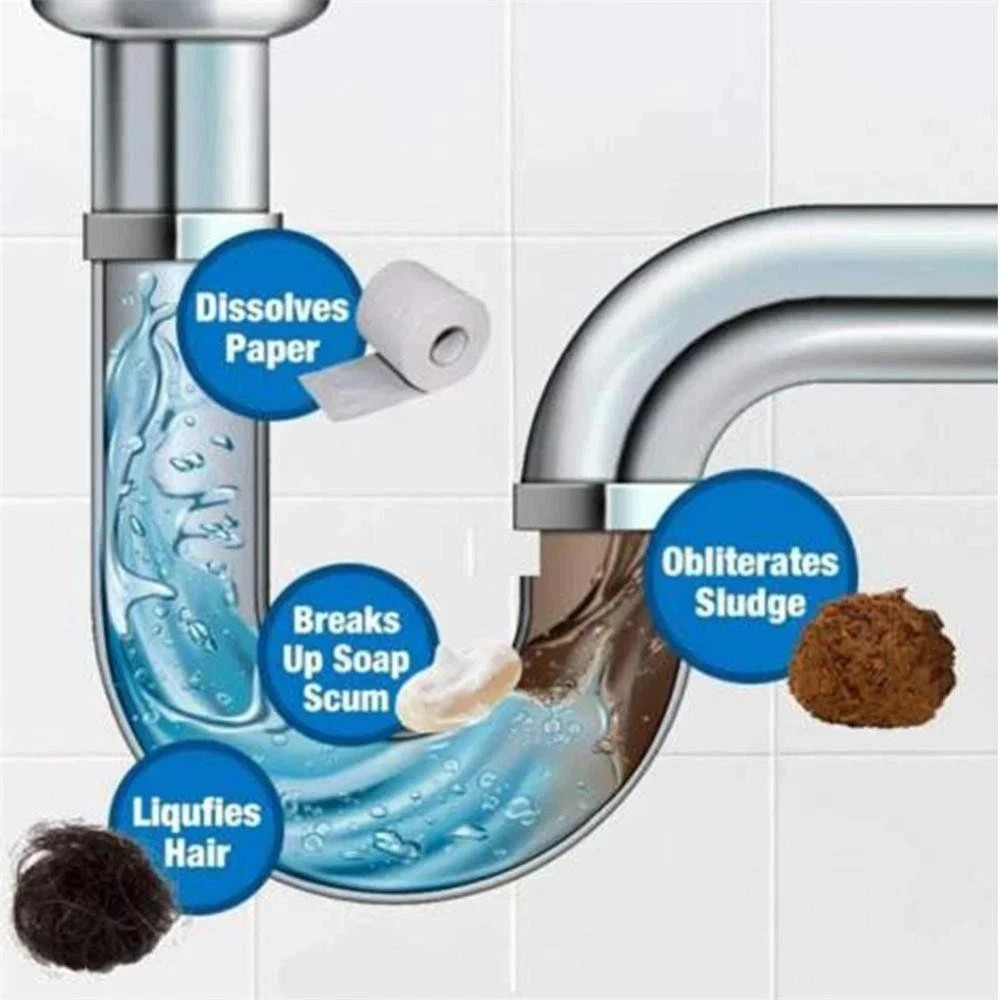 1~5x Wild Tornado Powerful Sink Drain Cleaner High Efficiency Clogging Cleaner