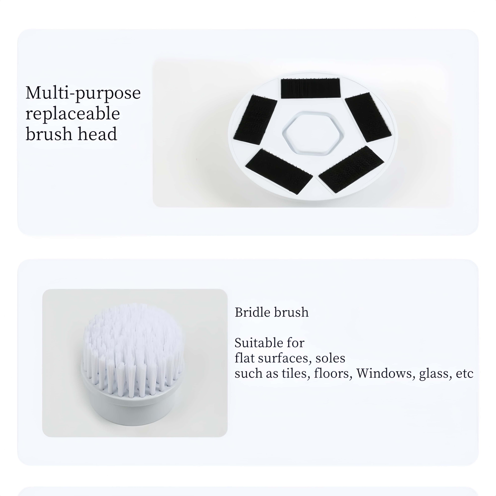 Electric Spin Scrubber for Cleaning with 1500mAh Batteries 8 Brushes/Brush head