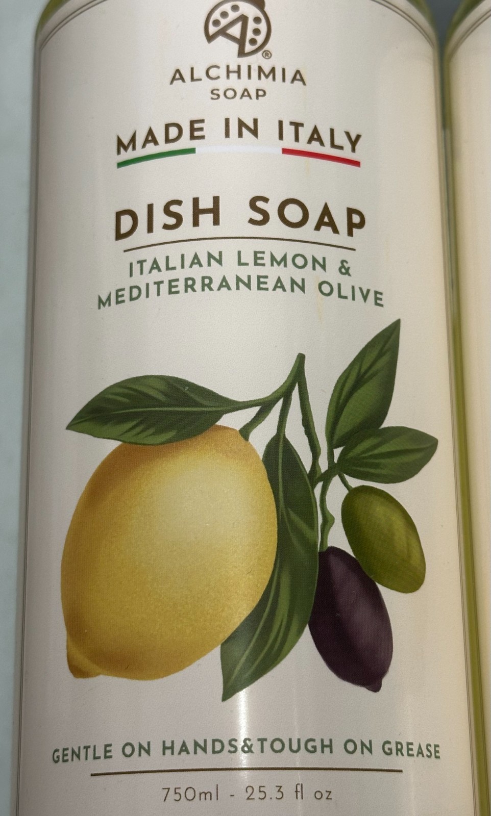 (2-Pk) ALCHIMIA ~ ITALIAN LEMON Essential Oil DISH SOAP Wash 750ml MADE IN ITALY