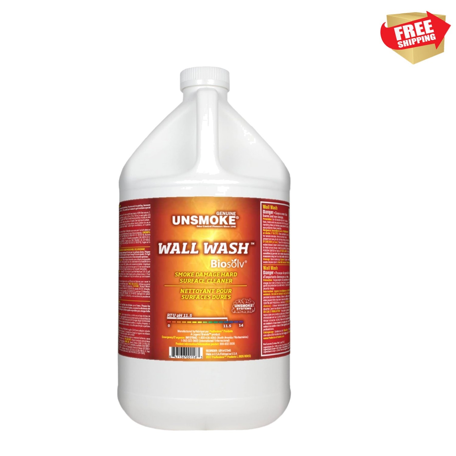 Wall Wash with Biosolv, Multipurpose Degreaser for Walls and Smoke Damage, Ha…