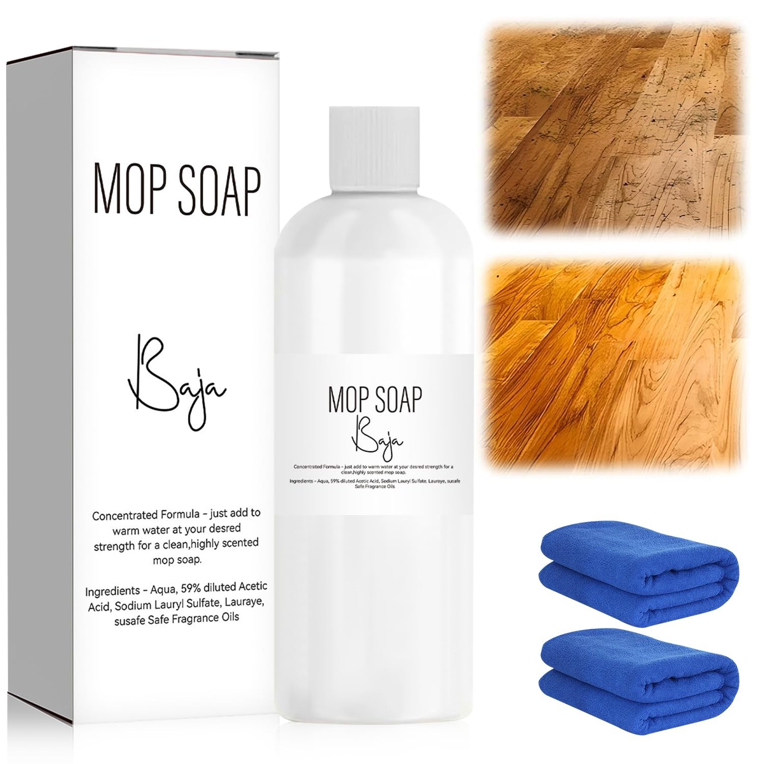 Compensai Mop Soap for Floor Cleaning,R and W Mop Soap,Mop Soap Brazilian Wav…