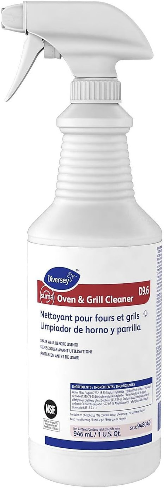 948049 SUMA Oven and Grill Cleaner, Heavy Duty Removes Baked on Grease and Carbo