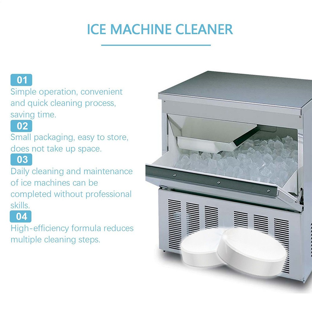 Ice Machine Cleaner Maker Descaler 12PCS Clean Tablets Gentle Cleaning&Descaling