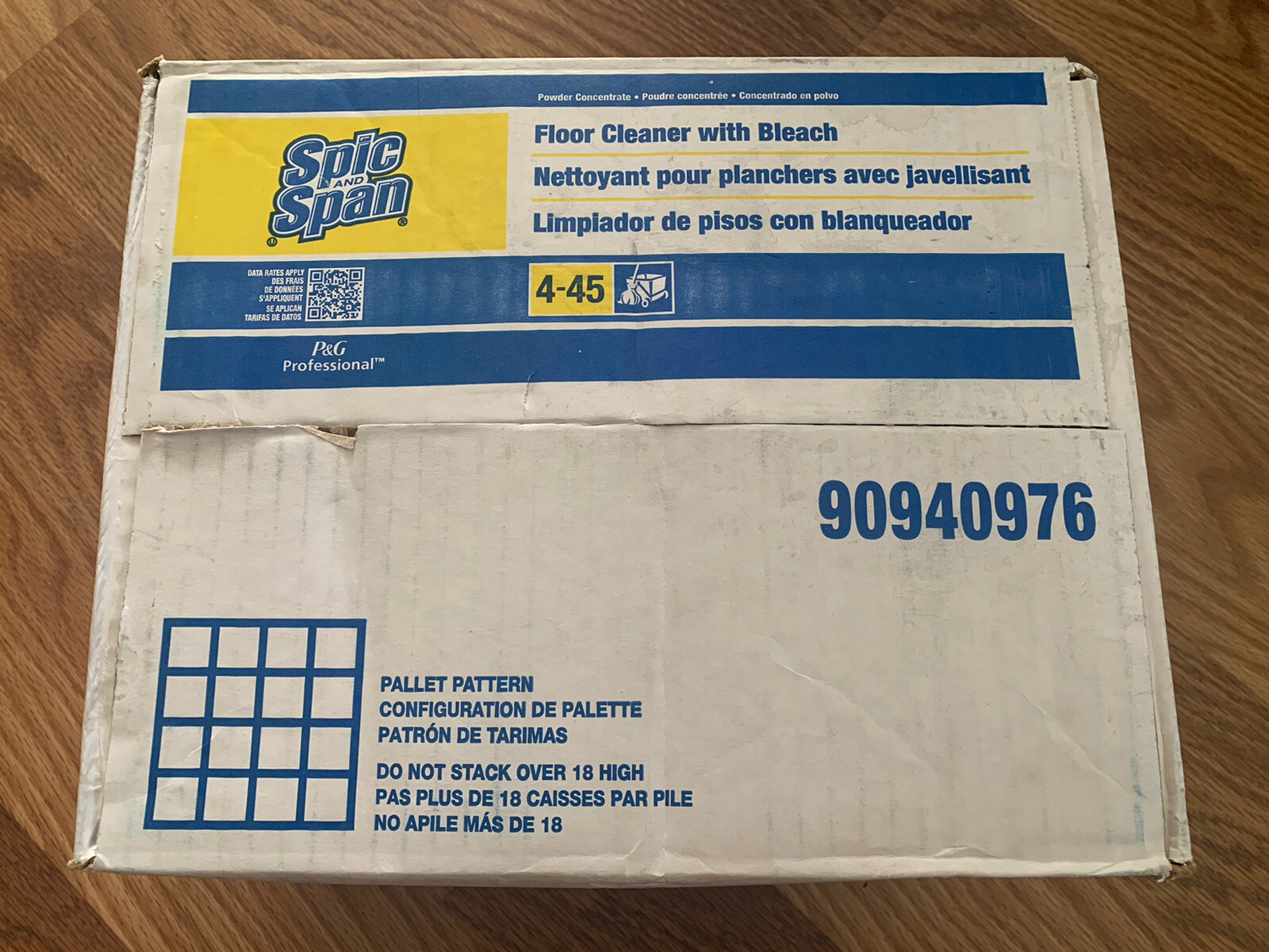 Spic And Span 02010 Powder Bleach Floor Cleaner, 2.2 Oz. , 45 pack