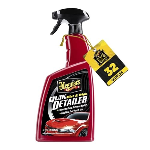 Meguiar’s Quik Detailer Mist & Wipe Car Detailing Spray 32 oz Paint Cleaner Shin