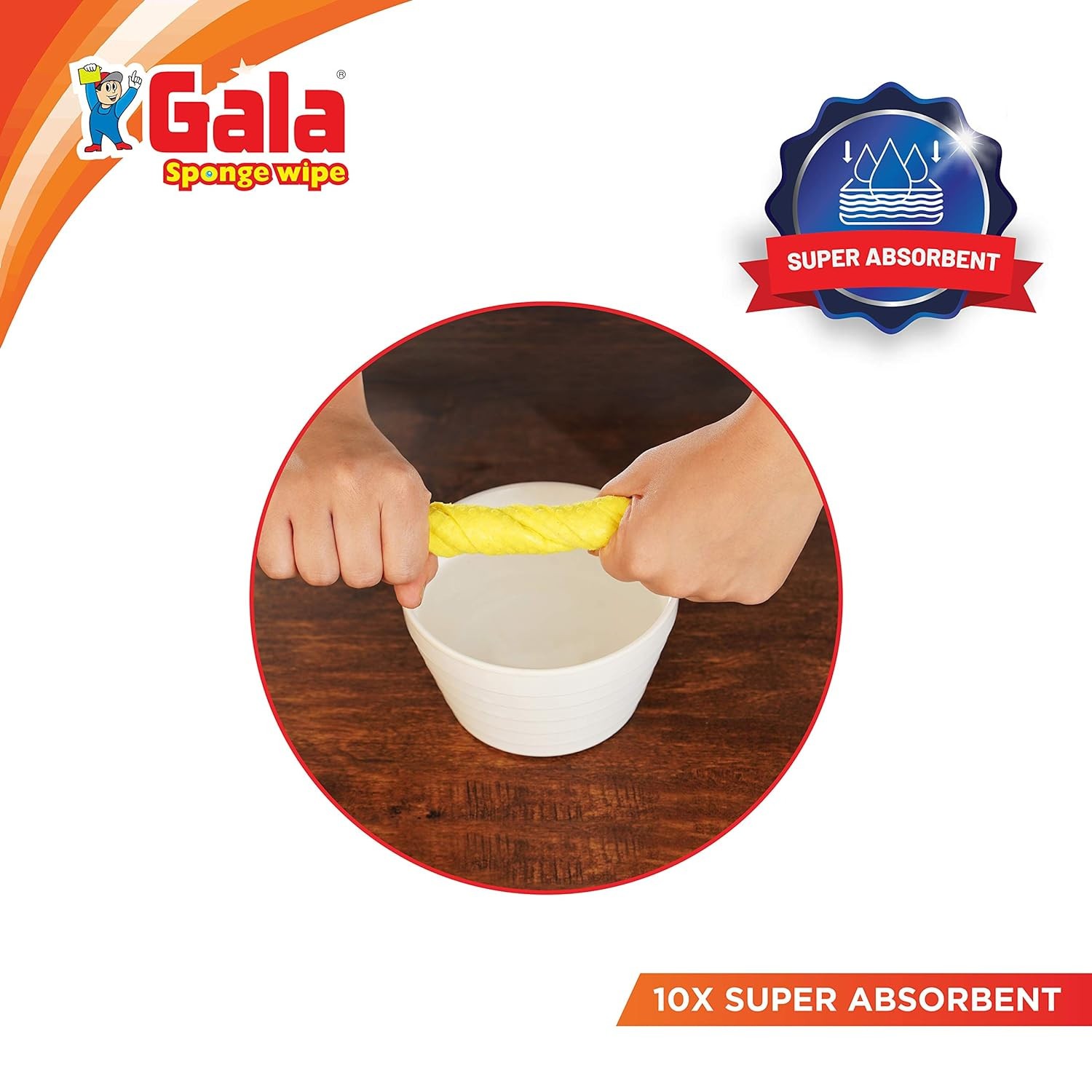 Gala Sponge Wipe for Kitchen & Household 5 Pcs Pack (Multipurpose)