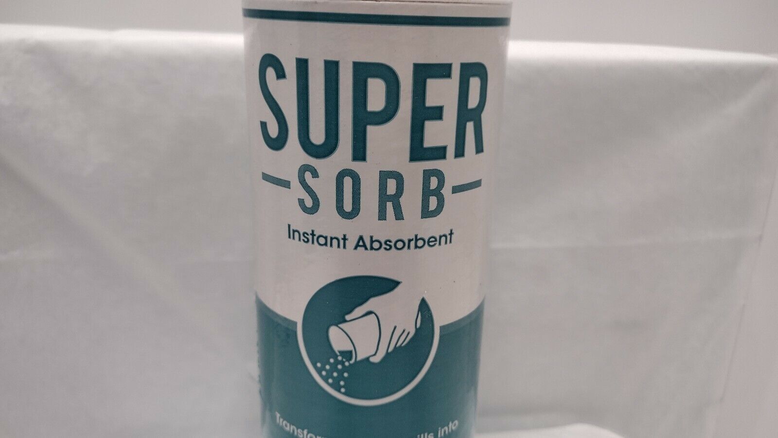Liquid Spills/ Absorbent/ 12 oz. Shaker Can / Lemon Scent/ SUPERSORB
