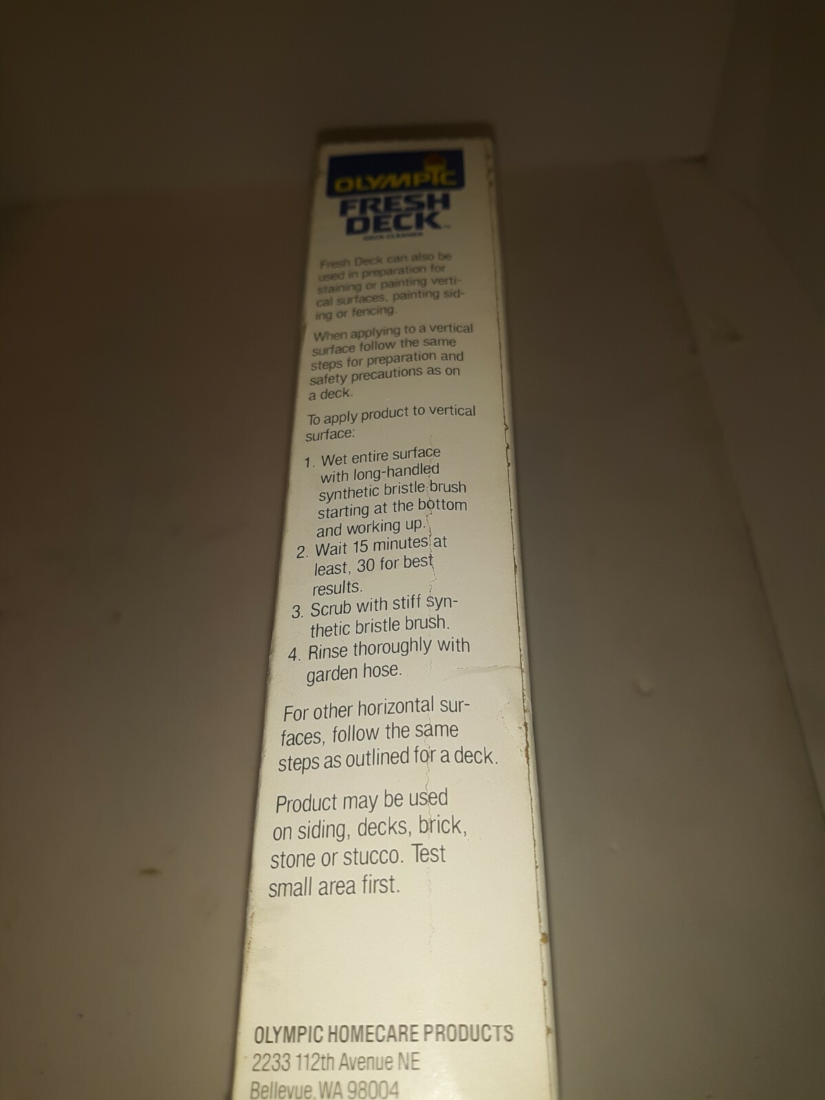 Olympic Fresh Deck Cleaner Powder Conentrate Covers 240 Square Feet = 2 Gallons