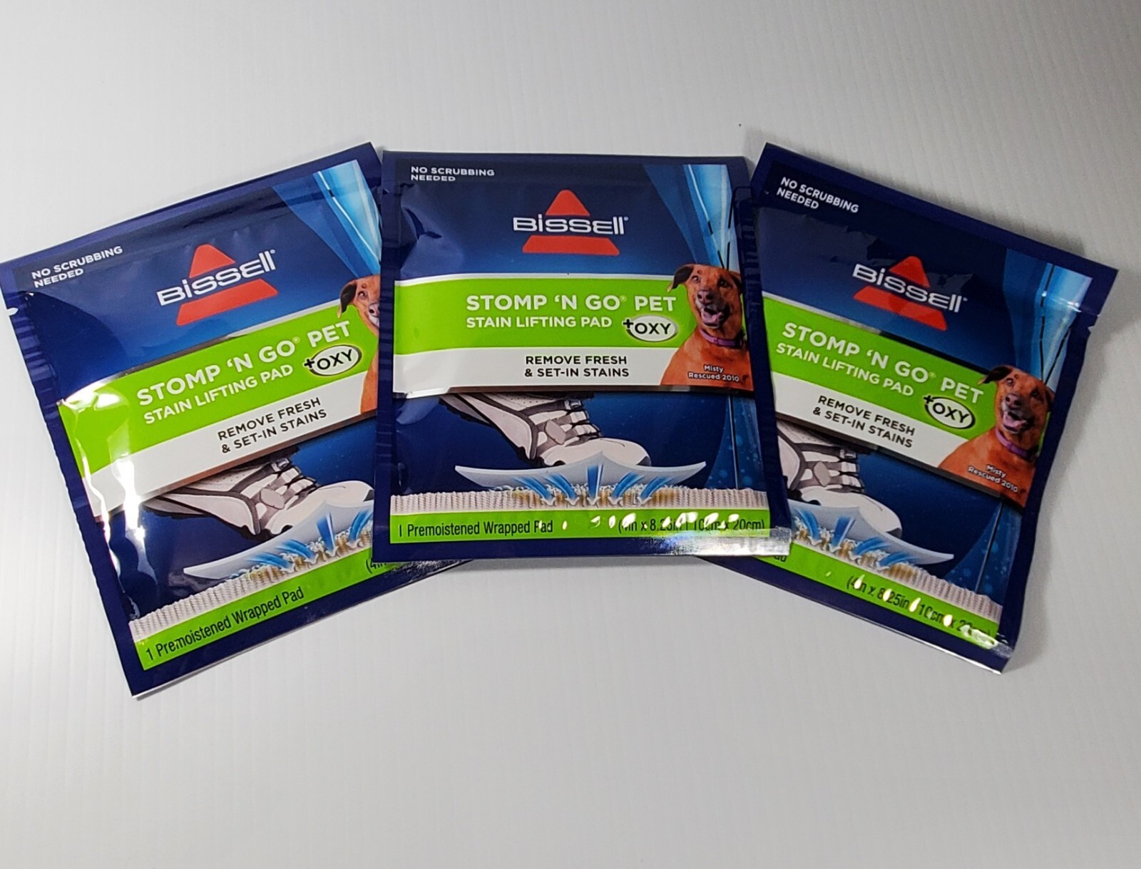 Lot of 3 Stomp ‘n Go Pet Stain Lifting Pads New Factory Sealed