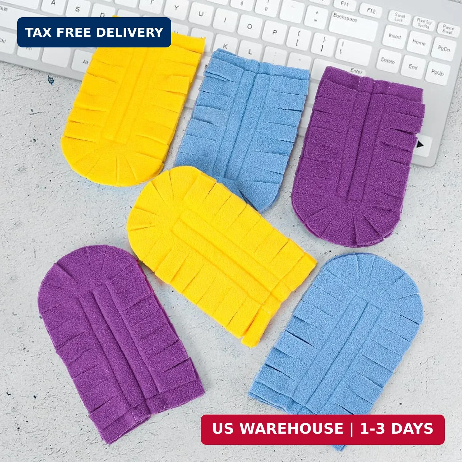 6 Pack Fleece Duster Refills 360° Reusable Duster Refills for Swiffer Washable
