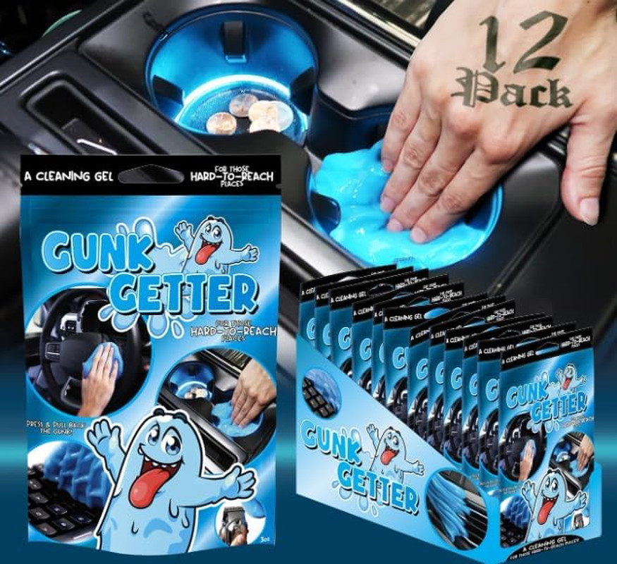 Cleaning Gel for Those Hard to Reach Places, Automotive Cup Holder Electronic Ke